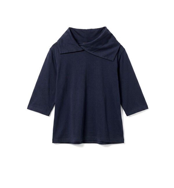mizuiro ind「mizuiro ind ドレープカラープルオーバー」|Tシャツ・カットソー|ブルーグレー