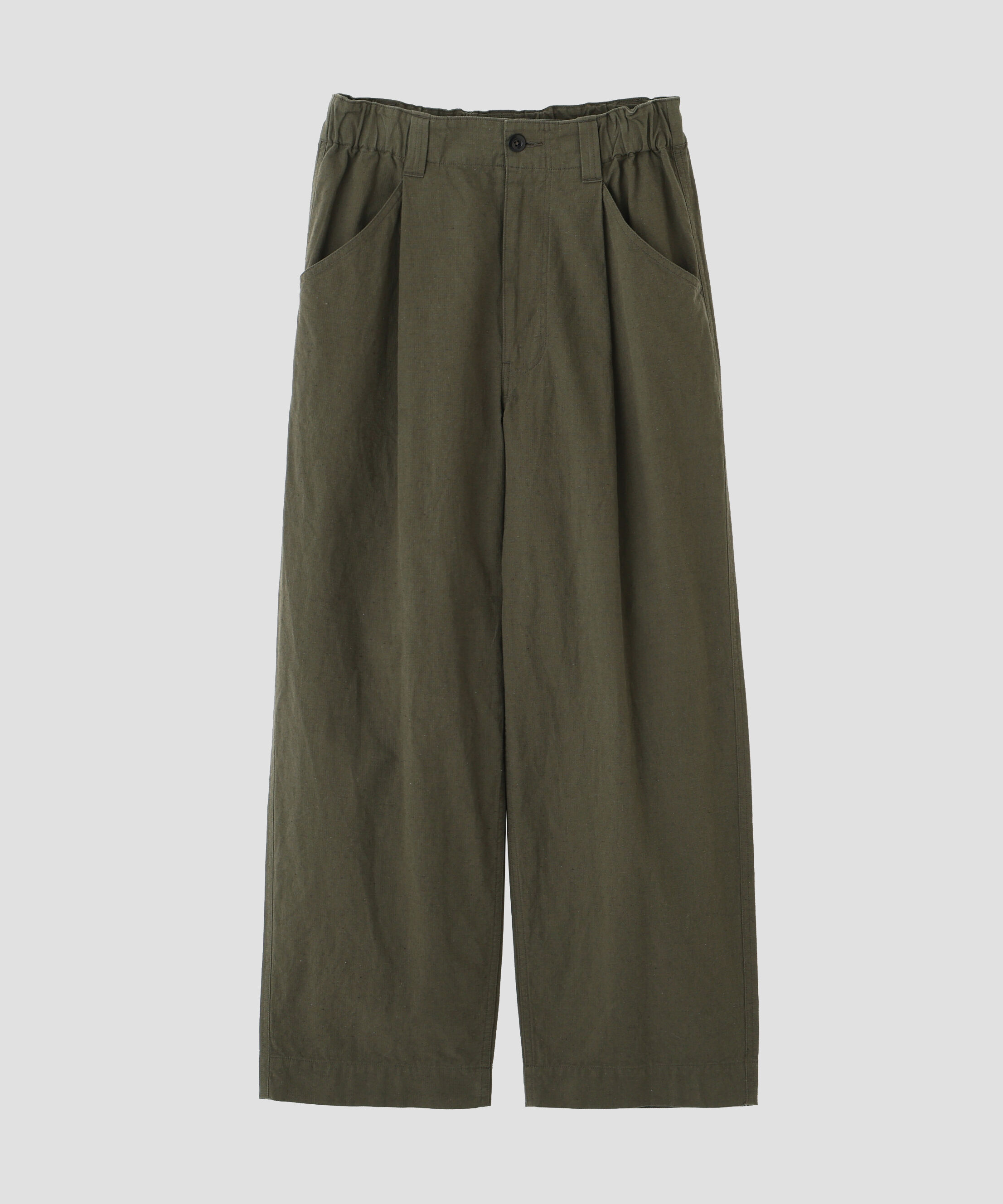 MHL.「COTTON LINEN TINY RIPSTOP TROUSERS」|その他|KHAKI
