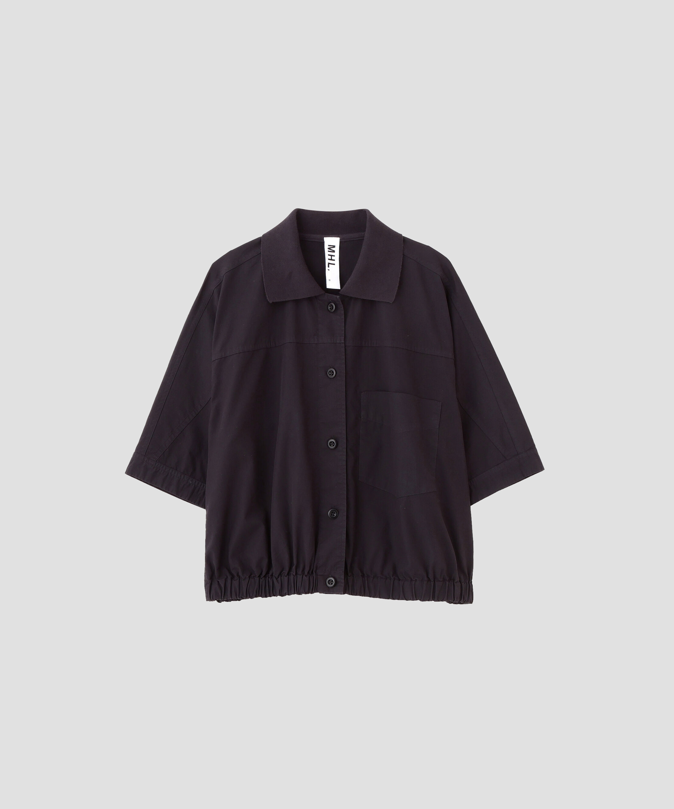 MHL.「GARMENT DYED COTTON POPLIN SHIRT」|シャツ・ブラウス|CHARCOAL3