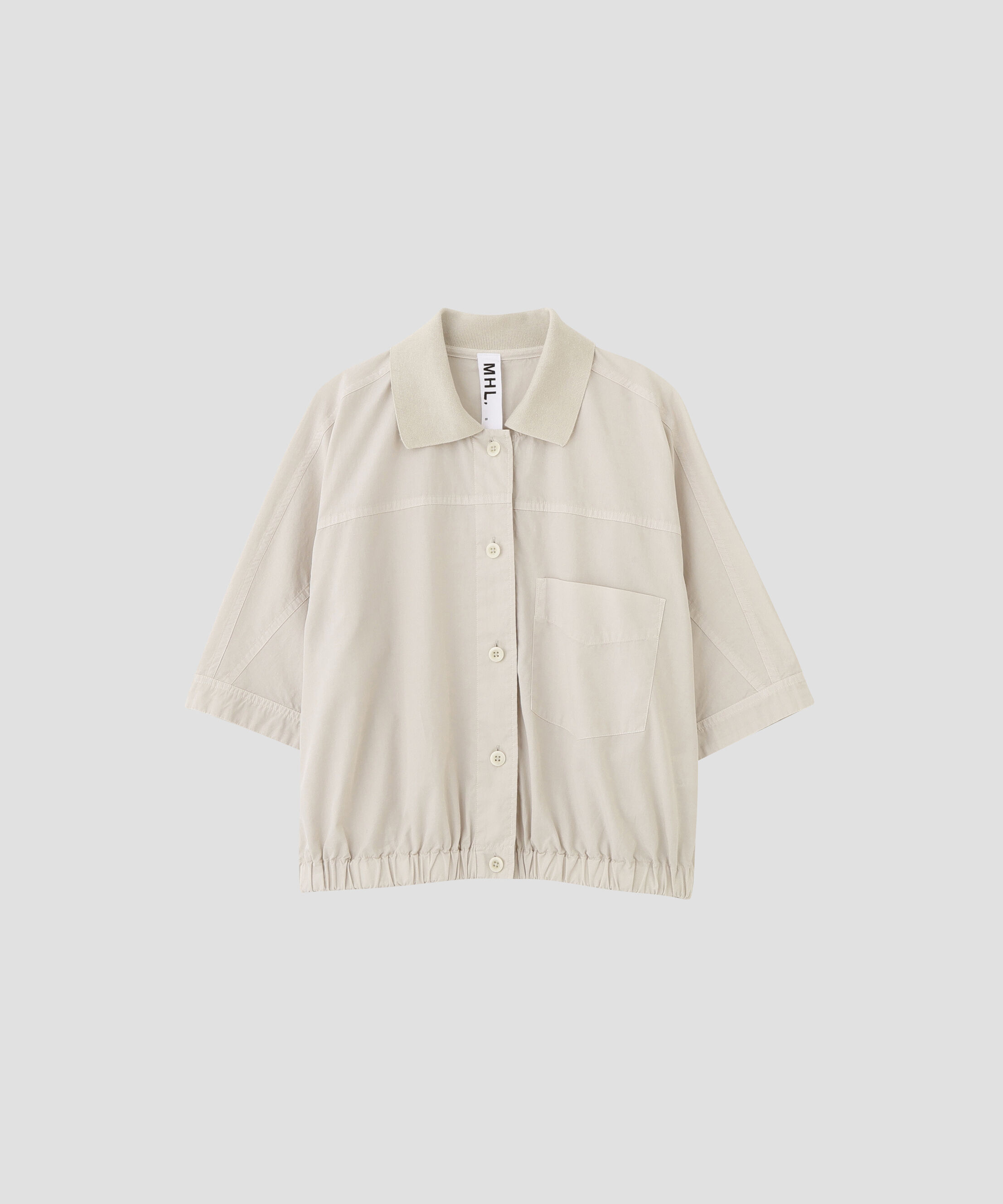 MHL.「GARMENT DYED COTTON POPLIN SHIRT」|シャツ・ブラウス|IVORY1
