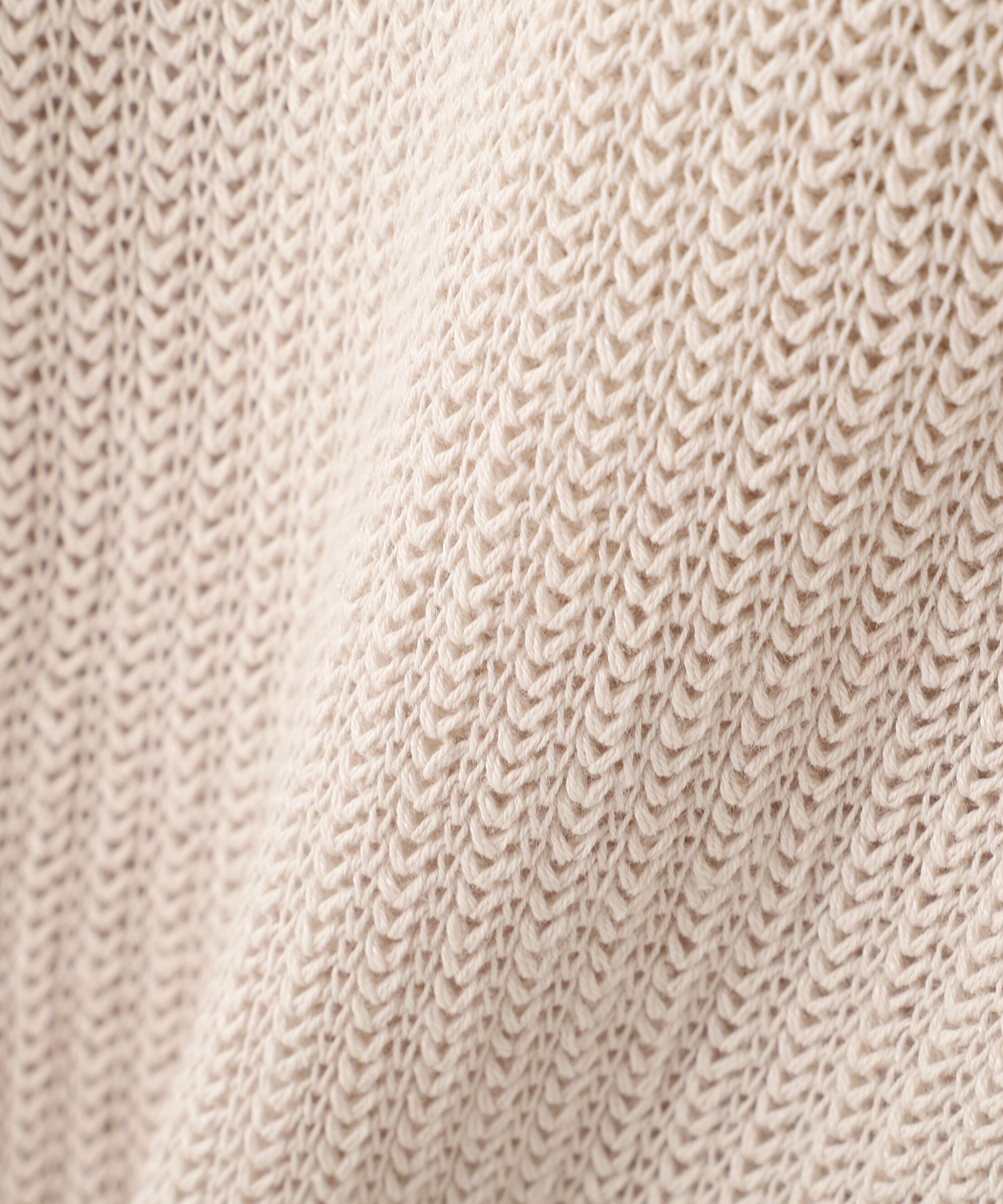 MHL.「IRREGULAR RIB COTTON LINEN KNITWEAR」|カーディガン|