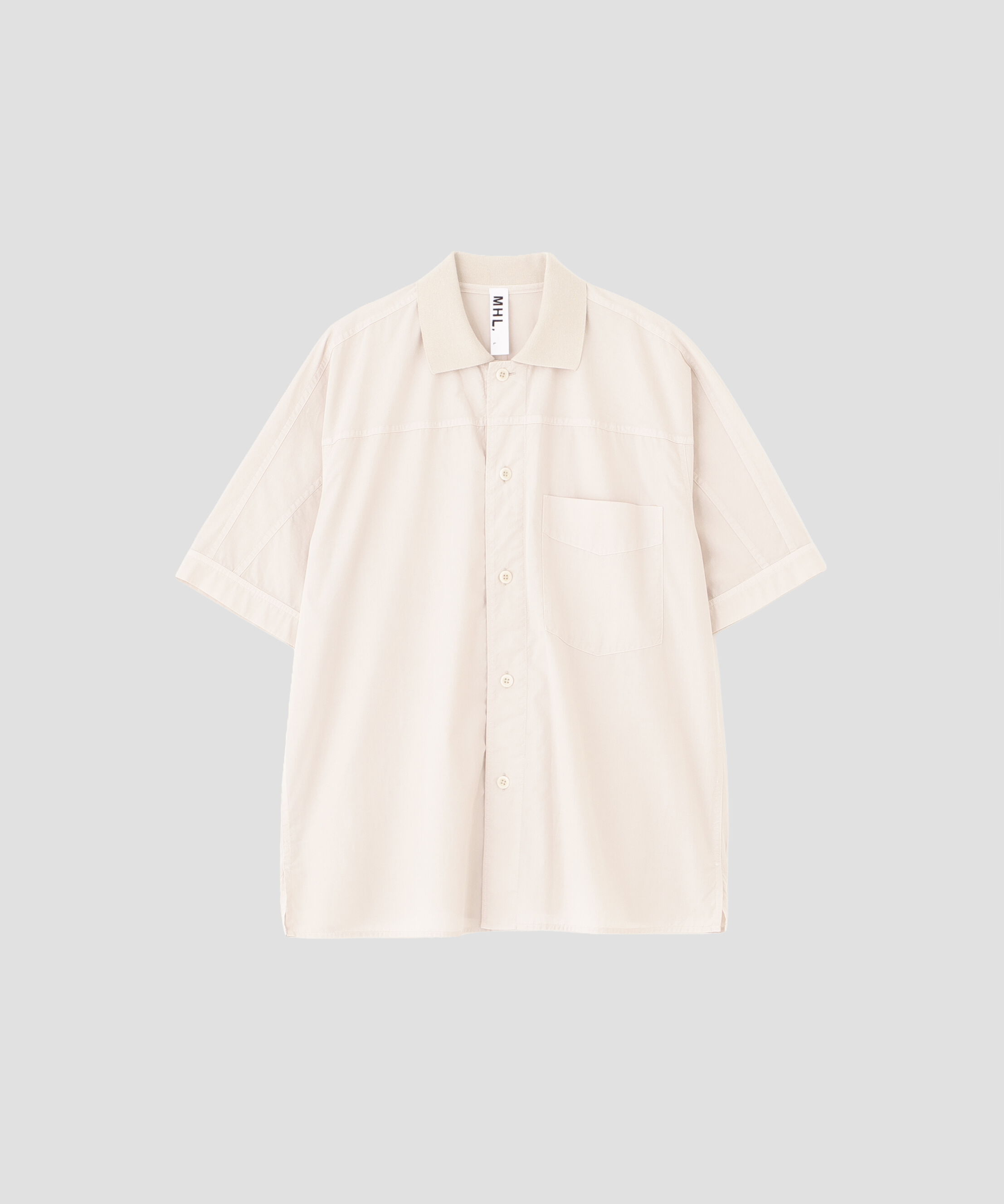 MHL.「GARMENT DYED COTTON POPLIN SHIRT」|シャツ・ブラウス|IVORY1