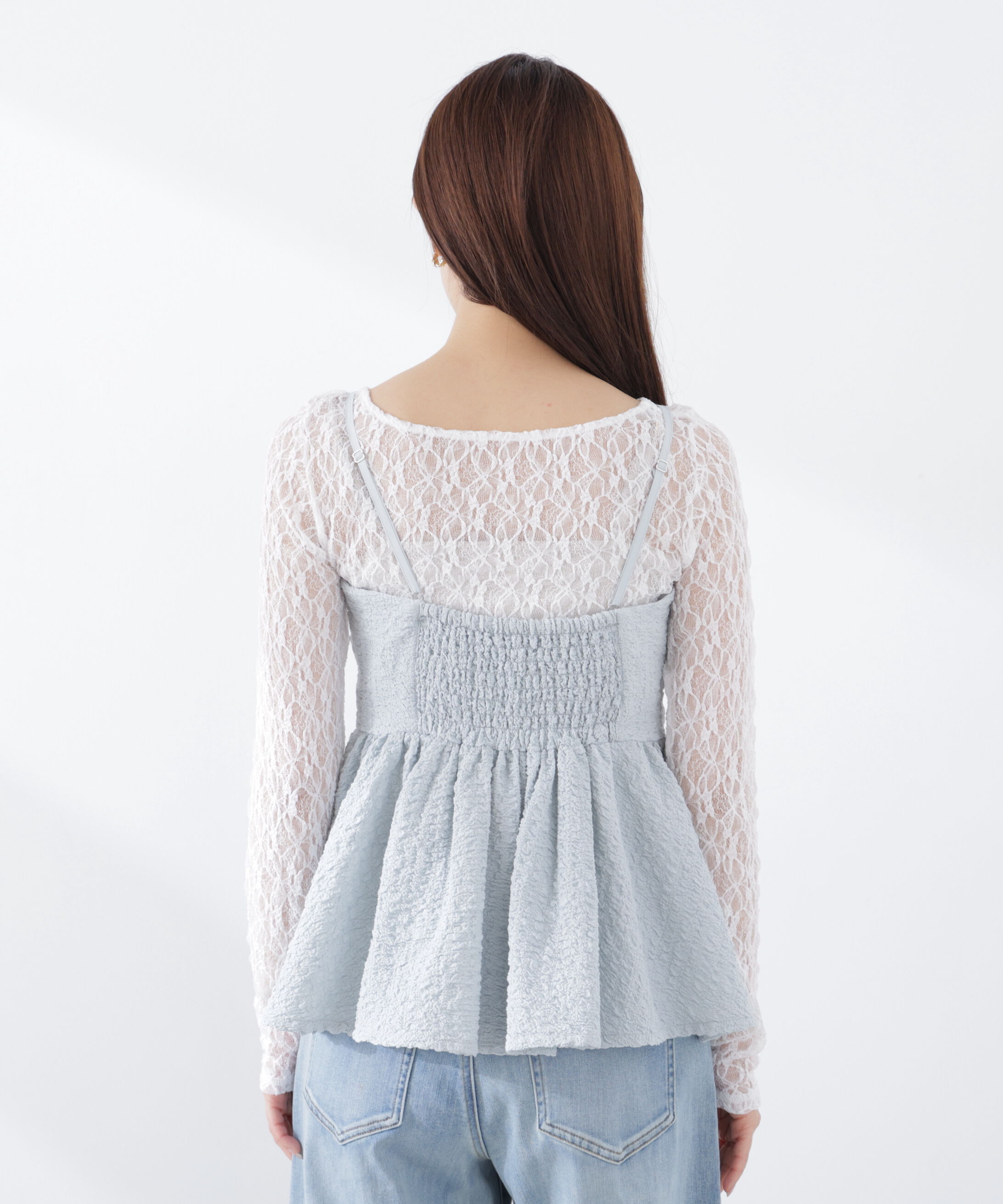 PROPORTION BODY DRESSING「〈a/mie〉膨れジャガードビスチェ　26SS」|シャツ・ブラウス|
