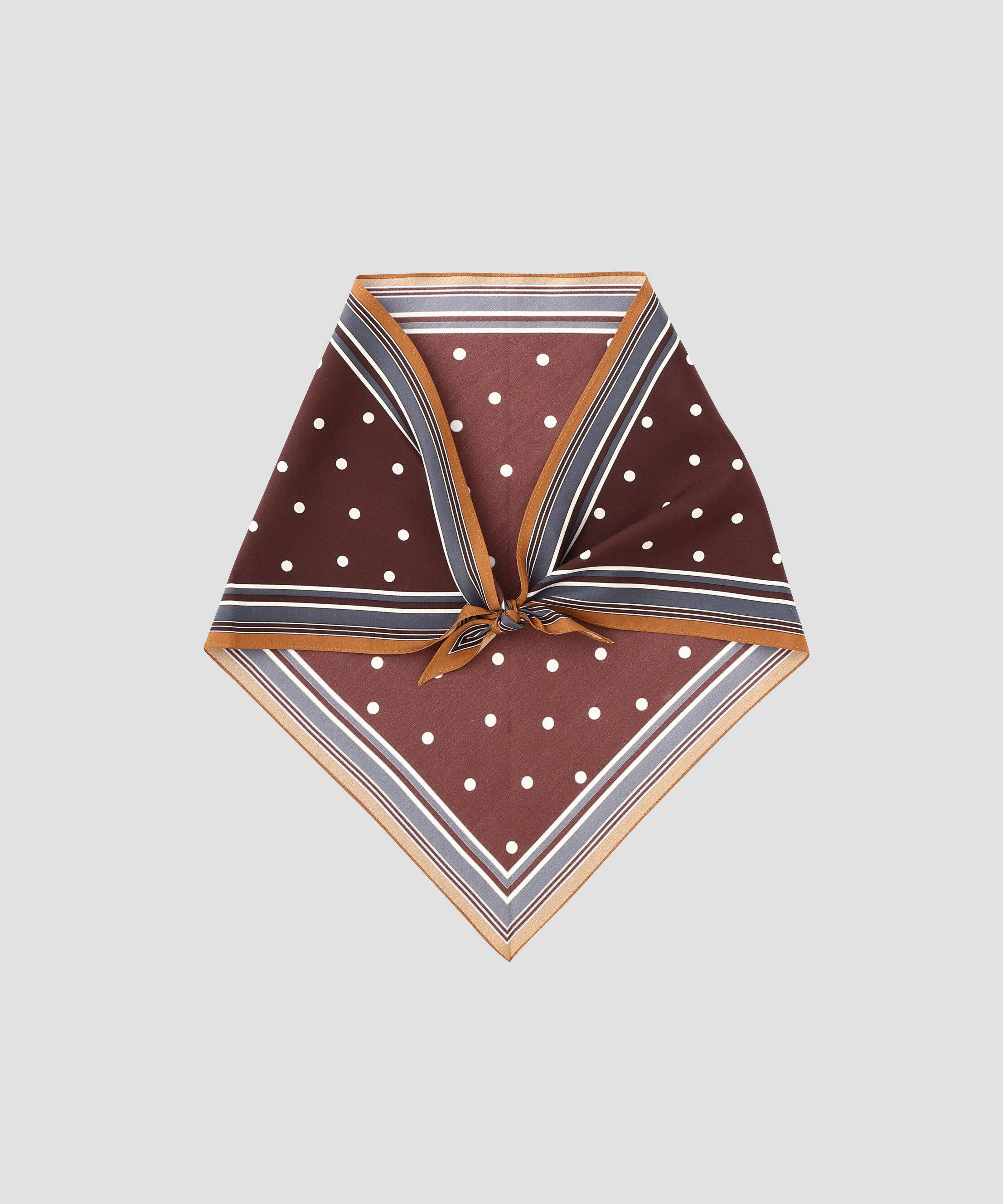  「FRAME SPOT SCARF」|バンダナ・スカーフ|DARK WINE1