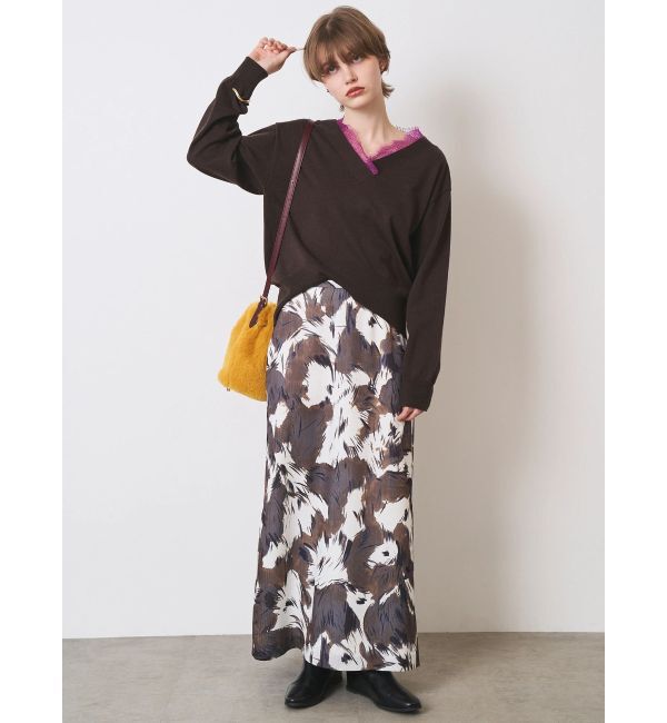 ELENDEEK「BLURRED SHAGGY SK」|スカート|