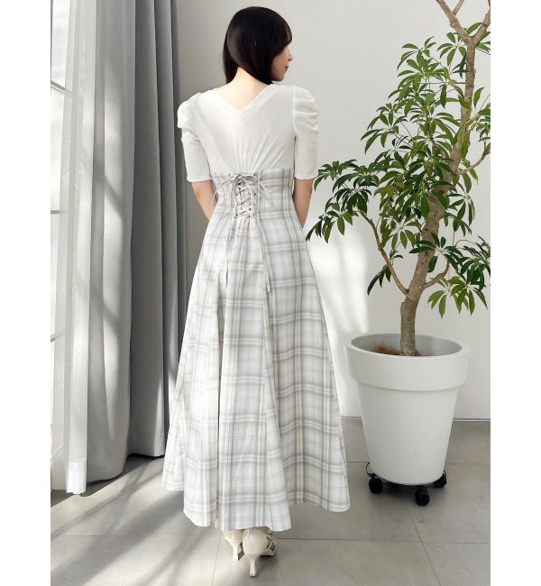 dazzlin「フロントボタンコルセットワンピース」|ワンピース|