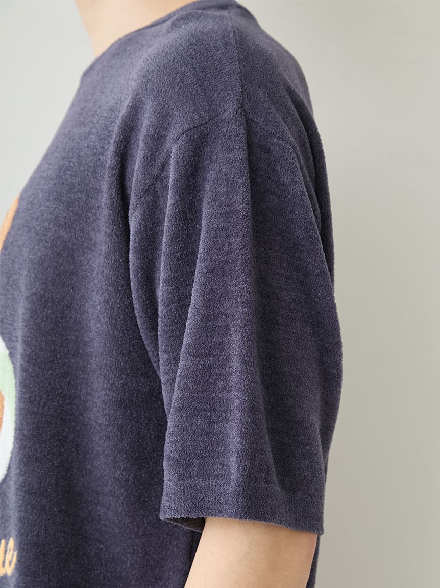 GELATO PIQUE HOMME「【ONLINE限定】【HOMME】 サマーベアジャガードプルオーバー&ロゴジャガードハーフパンツセット」|ルームウェア|