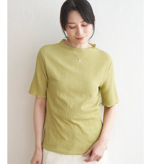 ikka「襟メロー半袖インナーTシャツ」|Tシャツ・カットソー|