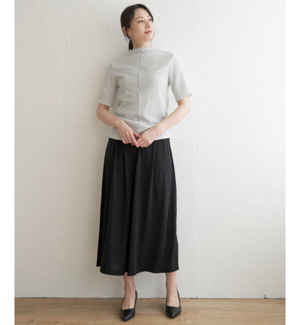 ikka「襟メロー半袖インナーTシャツ」|Tシャツ・カットソー|