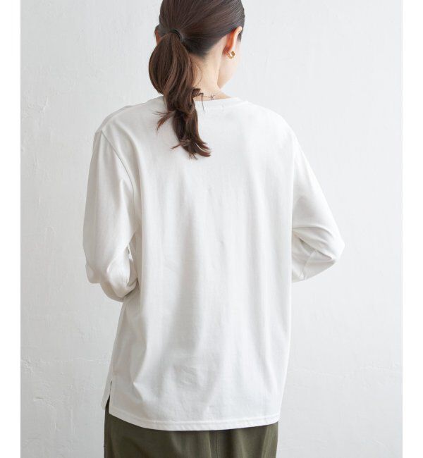ikka「ロゴフォトプリントロンＴ」|Tシャツ・カットソー|