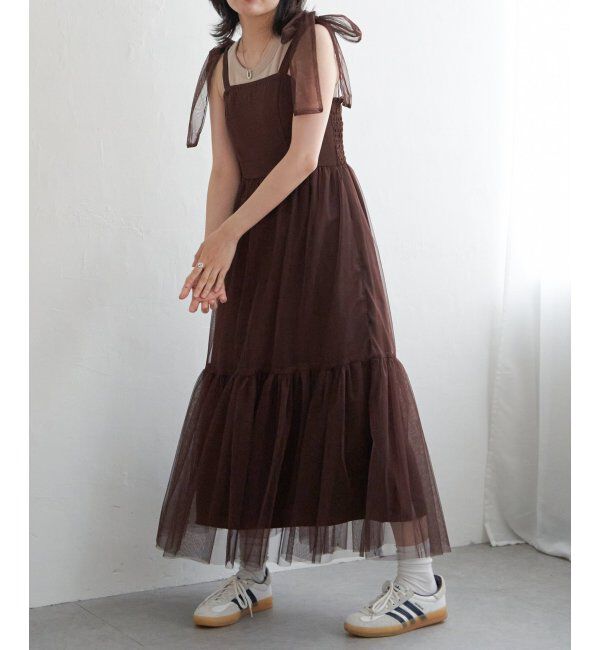 VENCE share style「チュールティアードワンピース」|ワンピース|