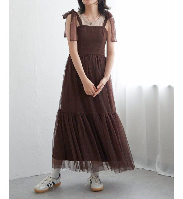 VENCE share style「チュールティアードワンピース」|ワンピース|