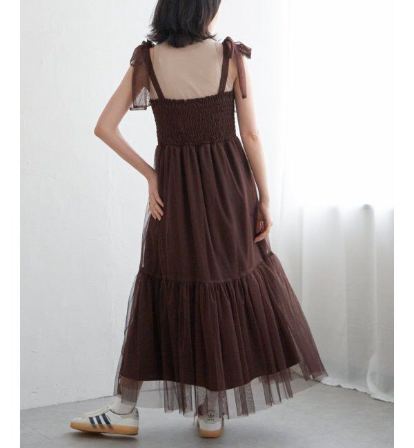 VENCE share style「チュールティアードワンピース」|ワンピース|