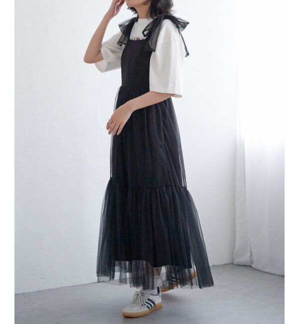 VENCE share style「チュールティアードワンピース」|ワンピース|