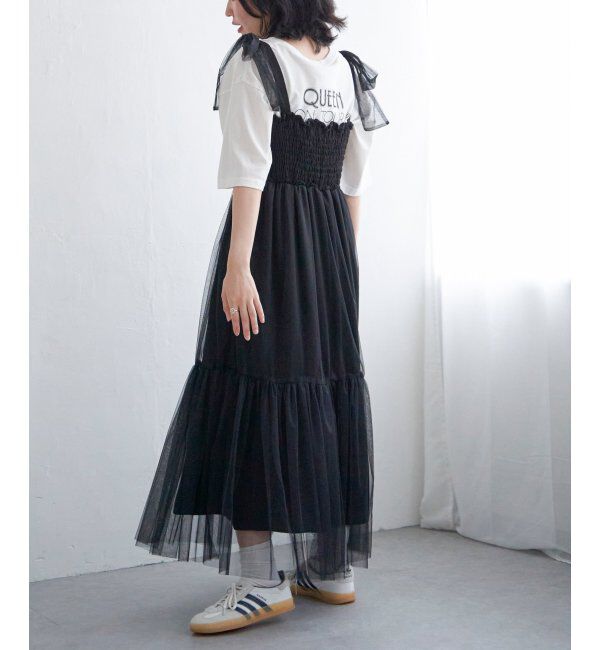 VENCE share style「チュールティアードワンピース」|ワンピース|