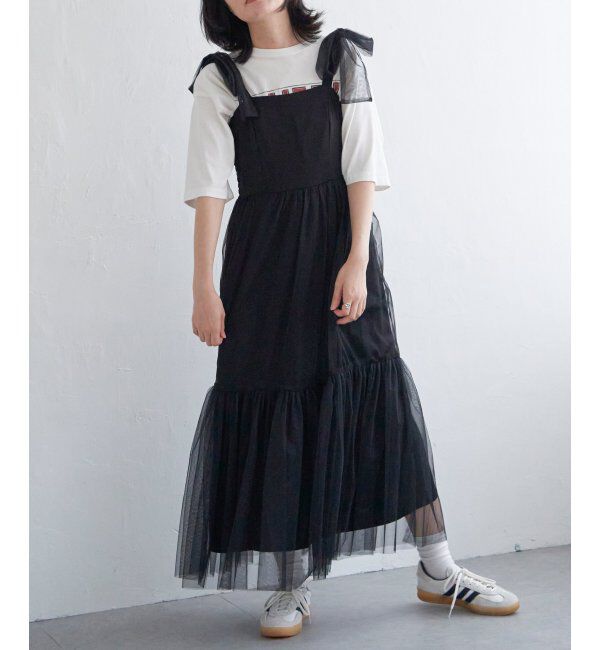VENCE share style「チュールティアードワンピース」|ワンピース|