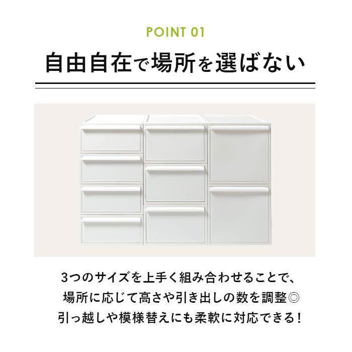 like-it「収納ケース 引き出し 通販 クローゼットシステム M 3個組 ライクイット like it 収納」|その他|