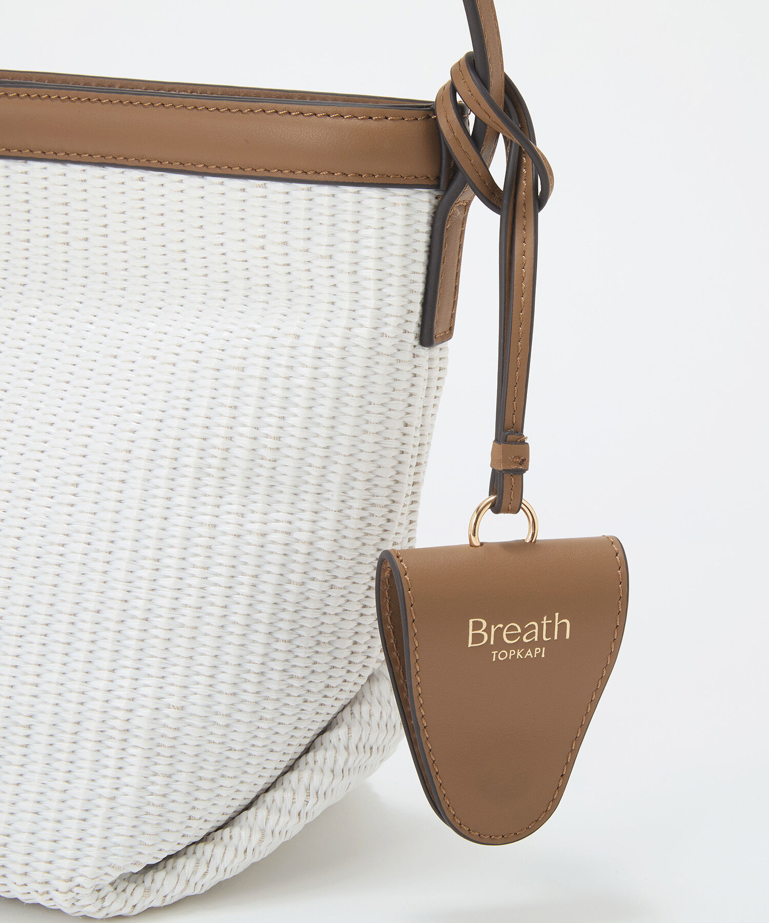 TOPKAPI BREATH「【Breath TOPKAPI】サングラスホルダー付き レザーコンビ カゴ ショルダーバッグ 」|ショルダー・メッセンジャー|
