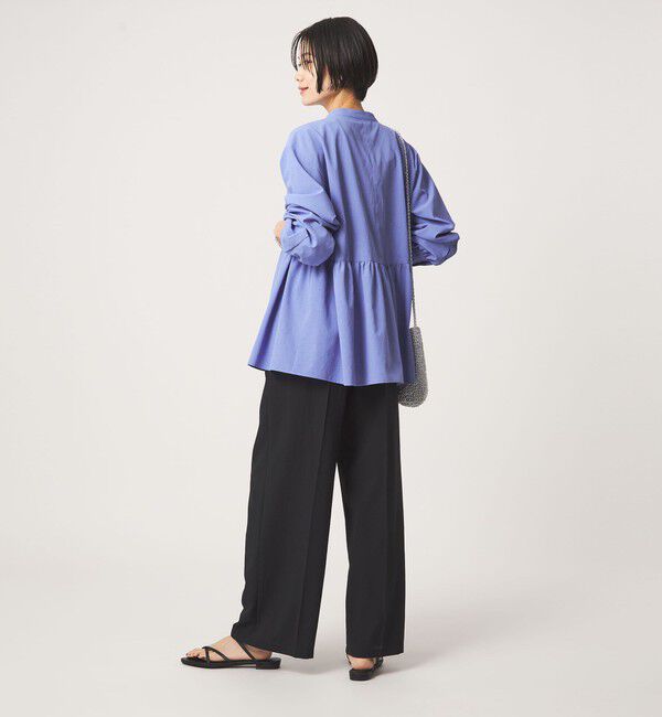 UNITED ARROWS green label relaxing「［size SHORTあり］ペプラム ブラウス マシンウォッシャブル 吸水速乾 通気性 UVカット」|シャツ・ブラウス|