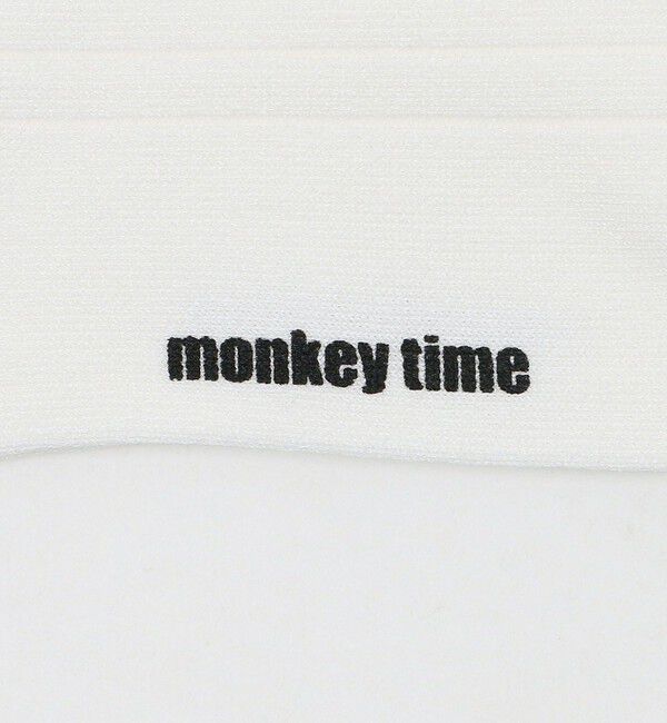 MONKEY TIME「リブ パネルライン ソックス」|ソックス|