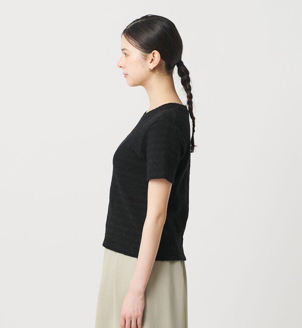 BEAUTY&YOUTH UNITED ARROWS「ジャガード コンパクト ショートスリーブTシャツ」|Tシャツ・カットソー|
