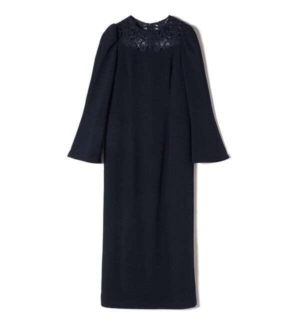 SHIPS for women「troisiemeCHACO:レース 切替 ワンピース（セレモニー対応可）」|ワンピース|