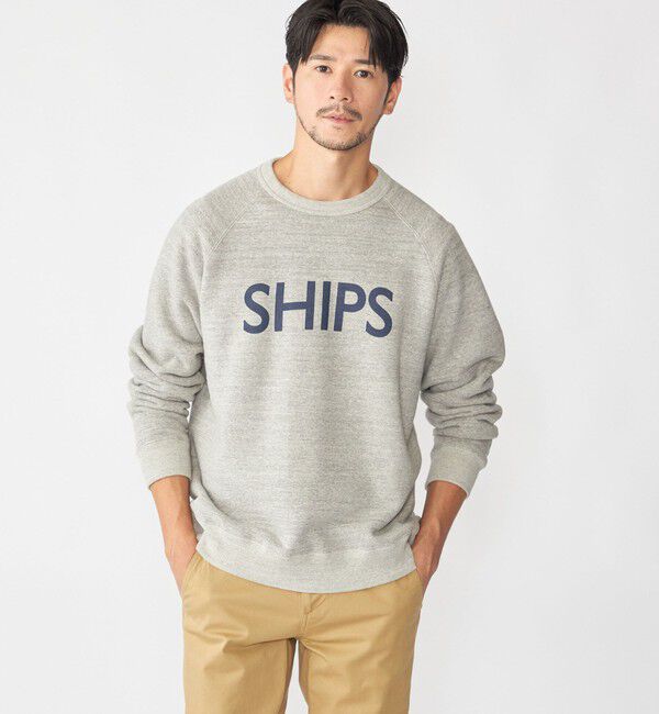 SHIPS「SHIPS: SHIPS ロゴ スウェット」|スウェット・ジャージ|グレー