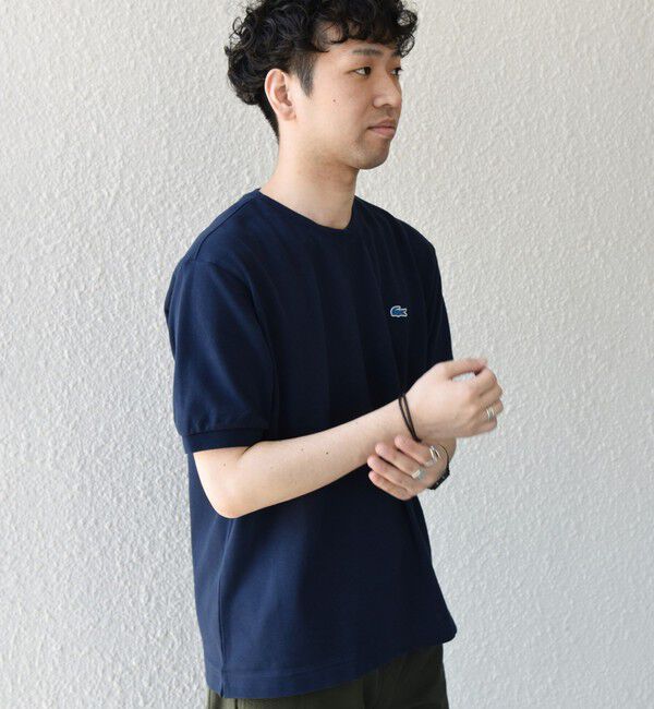 SHIPS any「【SHIPS any別注】LACOSTE: ワンポイント ロゴ ピケ クルーネック Tシャツ 26SS◇」|Tシャツ・カットソー|