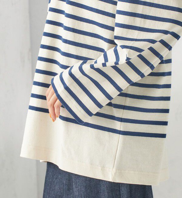 SHIPS for women「【SHIPS別注】Le minor: ボーダー セーラーカラー プルオーバー」|Tシャツ・カットソー|
