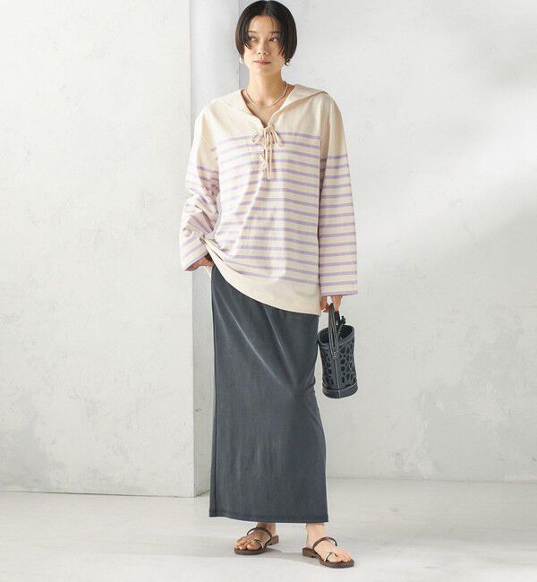 SHIPS for women「【SHIPS別注】Le minor: ボーダー セーラーカラー プルオーバー」|Tシャツ・カットソー|