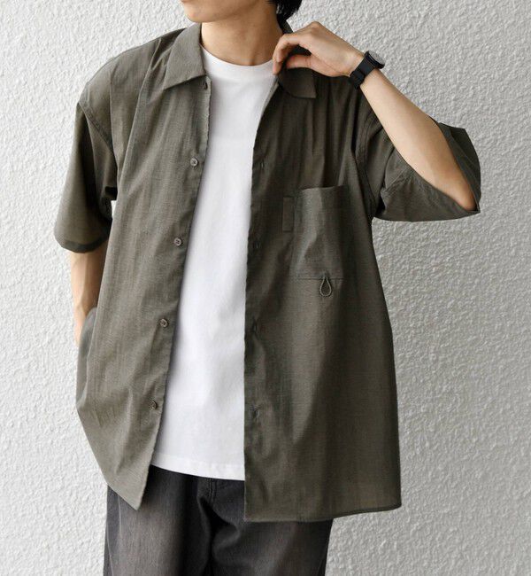 SHIPS any「SHIPS any:〈接触冷感/UVカット〉VEILICE レギュラーカラー ポケット シャツ(セットアップ対応) ◆」|シャツ・ブラウス|