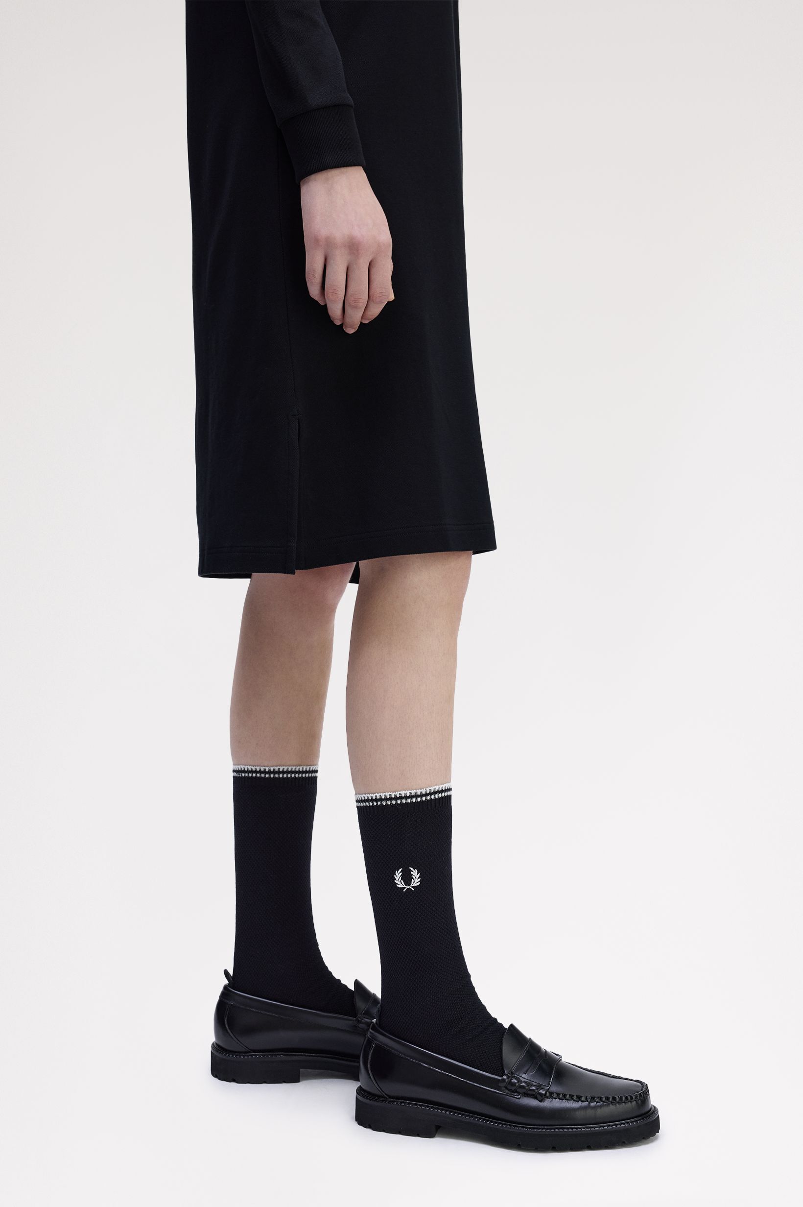 FRED PERRY 「The Long Sleeve Fred Perry Shirt Dress／フレッドペリー長袖ポロシャツワンピース」|ワンピース|
