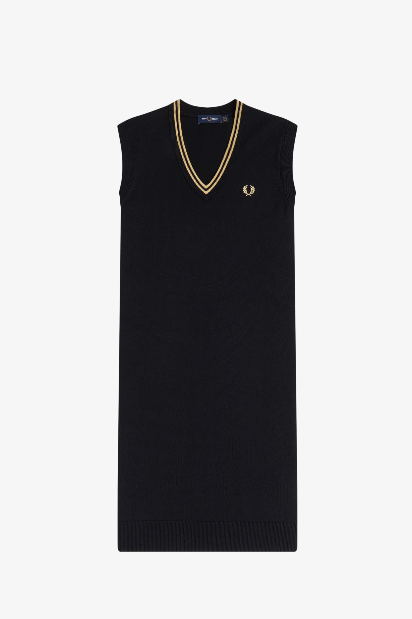 FRED PERRY 「Tipped Knitted Tank Dress／ティップラインニットタンクワンピース」|ワンピース|