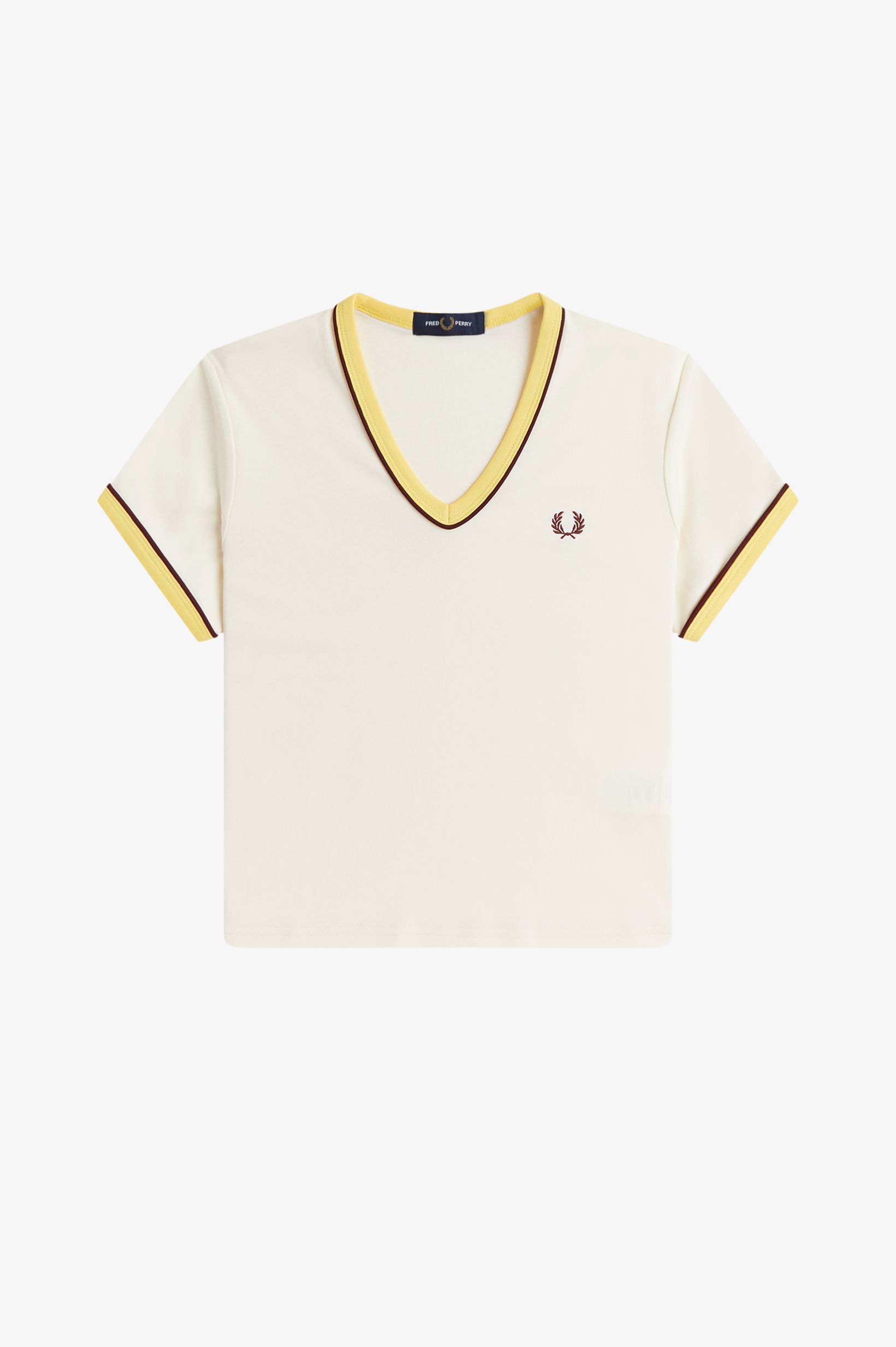 FRED PERRY 「Piped Seams V-Neck T-Shirt／パイピングシームVネックTシャツ」|Tシャツ・カットソー|