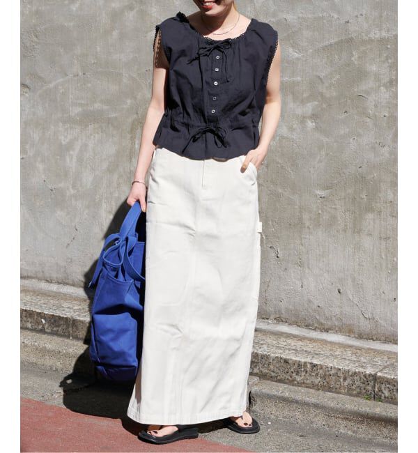 OUTDOOR PRODUCTS Usual Things「ピンタックレースノースリブラウス」|シャツ・ブラウス|