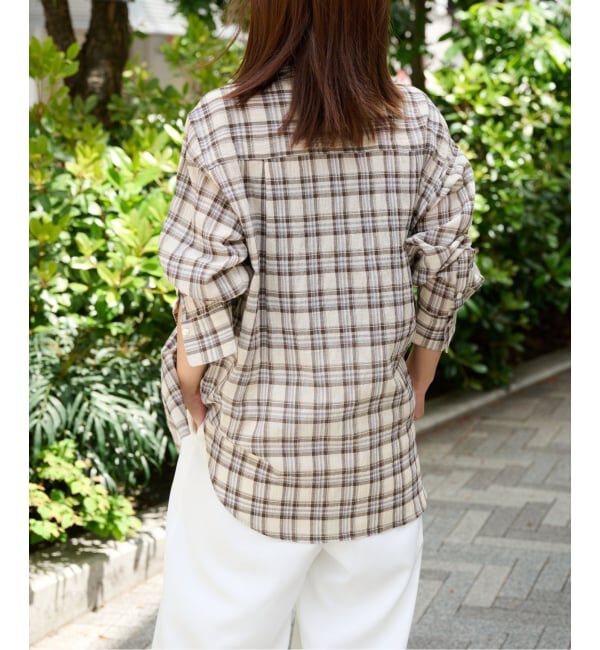 OUTDOOR PRODUCTS Usual Things「コットンボイルワッシャーチェックシャツ」|シャツ・ブラウス|