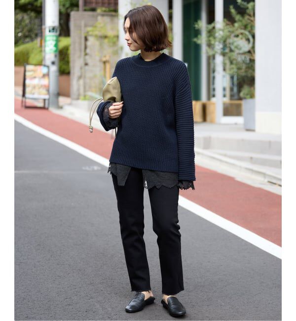 SLOBE IENA「《WEB限定/追加》チュールレースブラウス」|シャツ・ブラウス|