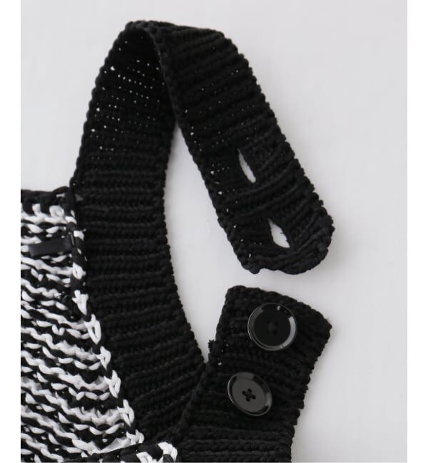 IENA「【一部店舗限定】JANE SMITH/ジェーンスミス BUTTON TANK TOP タンクトップ」|ニット・セーター|