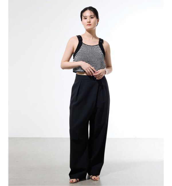 IENA「【一部店舗限定】JANE SMITH/ジェーンスミス BUTTON TANK TOP タンクトップ」|ニット・セーター|