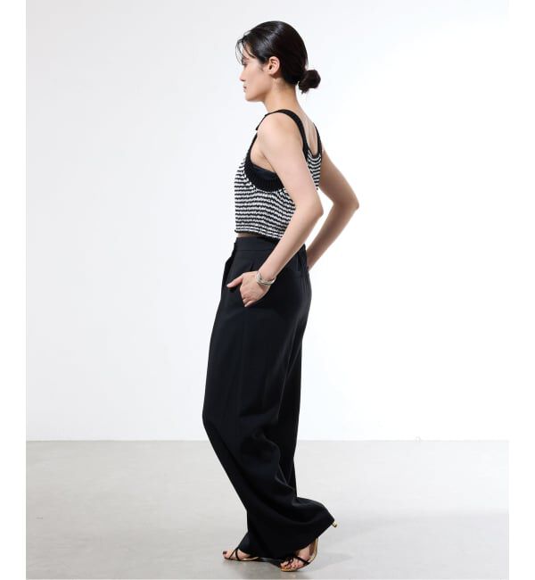 IENA「【一部店舗限定】JANE SMITH/ジェーンスミス BUTTON TANK TOP タンクトップ」|ニット・セーター|