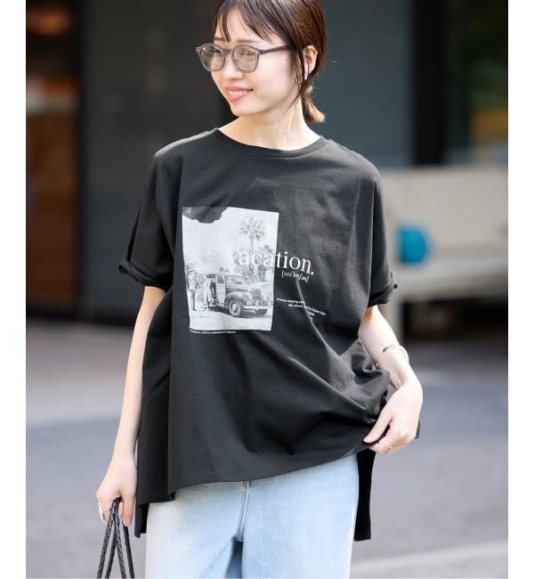 SLOBE IENA「LIFE フォトドルマンTシャツ」|Tシャツ・カットソー|