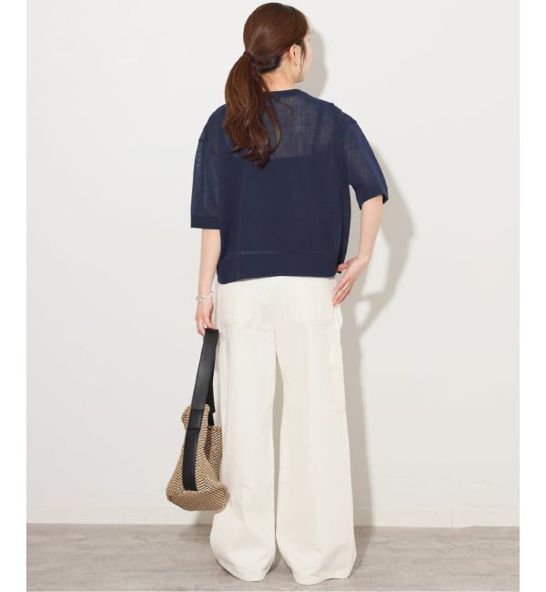 JOURNAL STANDARD relume「シアーロゴハーフスリーブプルオーバー」|ニット・セーター|