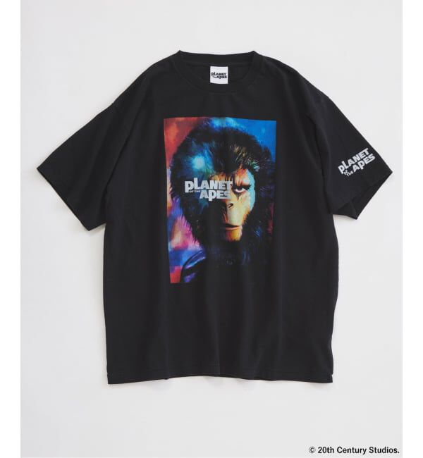 JOURNAL STANDARD relume「PLANET OF THE APES / 猿の惑星 別注 プリント Tシャツ」|Tシャツ・カットソー|ブラック