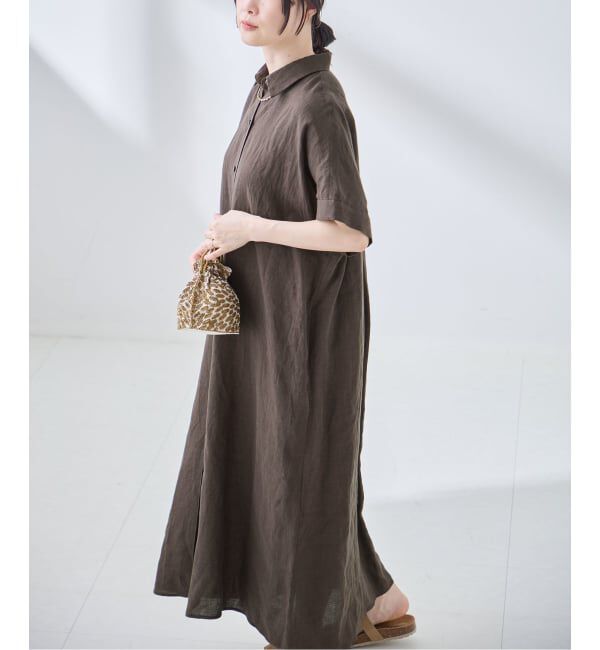 journal standard L'essage「リネンドルマンシャツワンピース」|ワンピース|