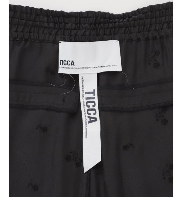 Spick and Span「《追加予約》TICCA / ティッカ フラワーエンブロイダリーパンツ」|その他|