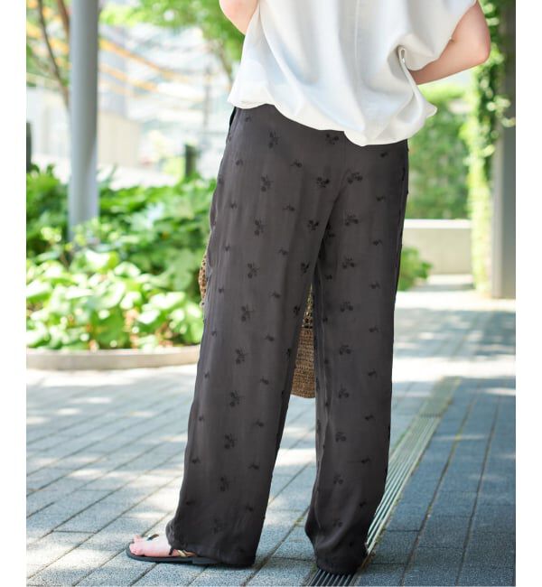 Spick and Span「《追加予約》TICCA / ティッカ フラワーエンブロイダリーパンツ」|その他|