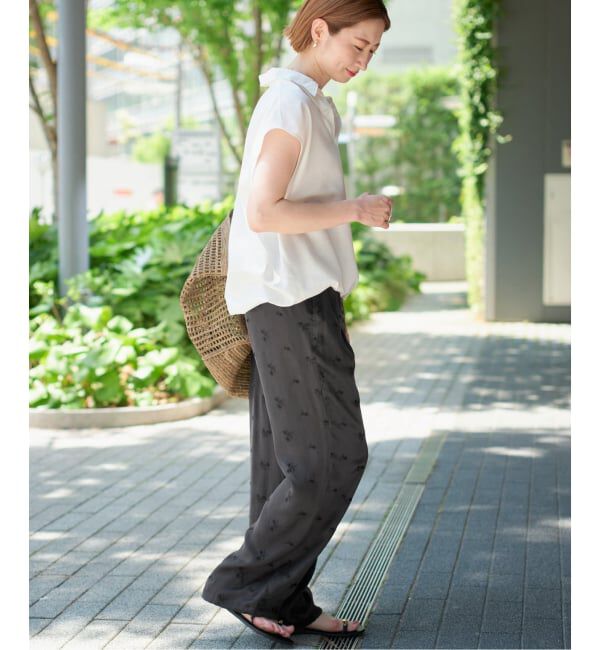 Spick and Span「《追加予約》TICCA / ティッカ フラワーエンブロイダリーパンツ」|その他|
