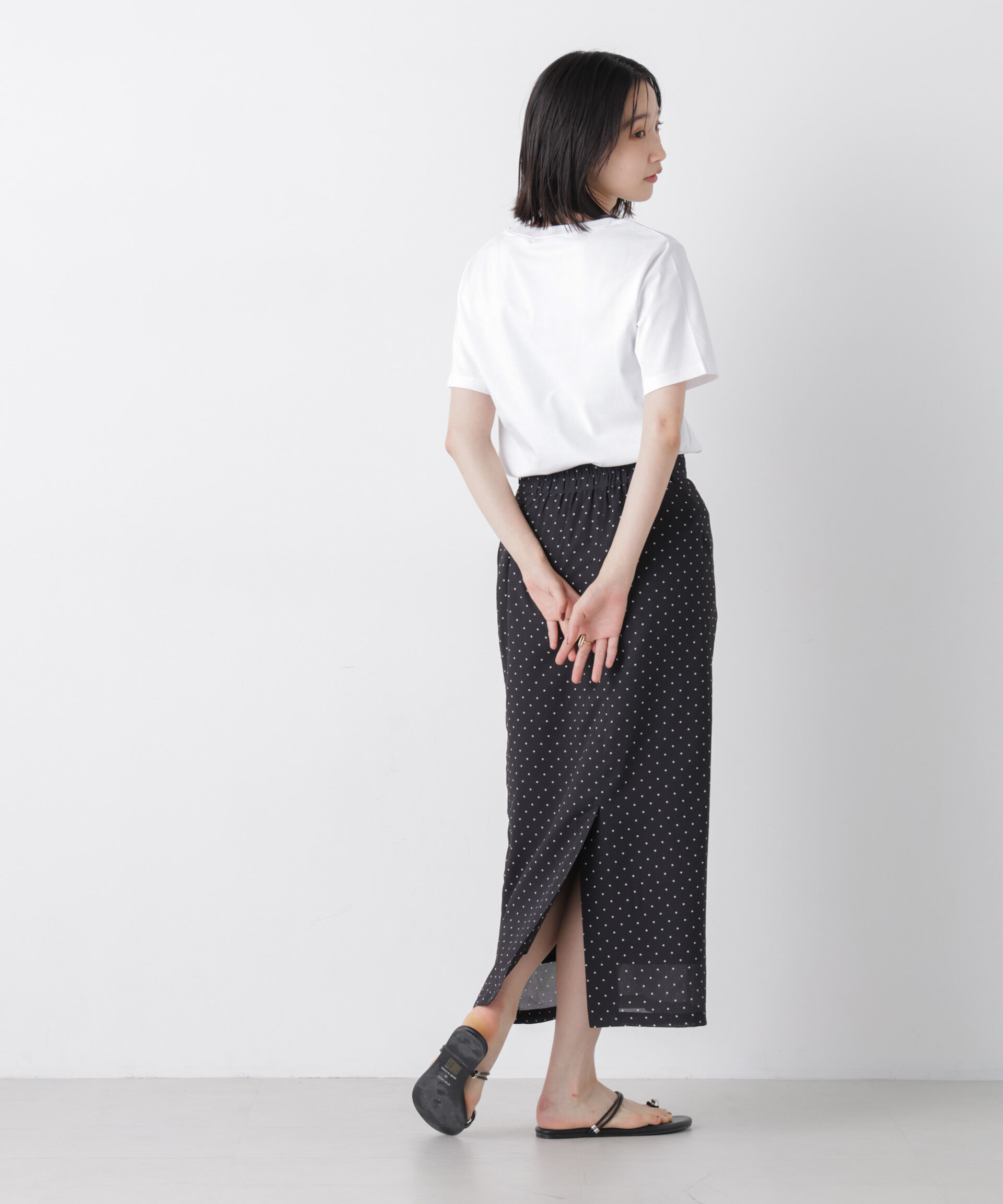 nano･universe「気化冷却機能 半袖クルーネックトップス」|Tシャツ・カットソー|