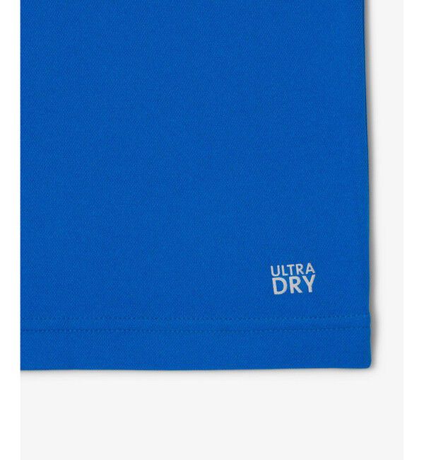 LACOSTE「UPF50 UVカット『ジョコビッチ』コートラインウルトラドライ鹿の子地Tシャツ」|Tシャツ・カットソー|