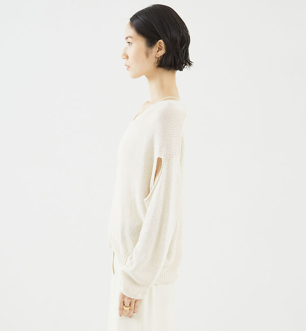 The Store by C' 「【COCUCA】リネンシルクプルオーバー」|ニット・セーター|